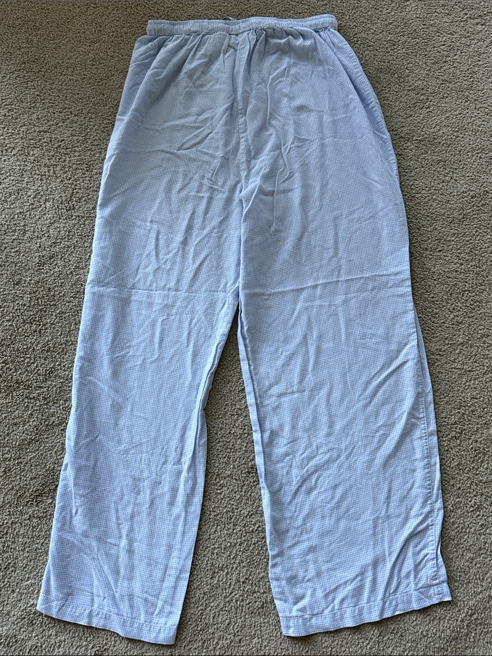 Victoria's Secret Light Blue Gingham Pajama Pants! - Picture 11 of 12